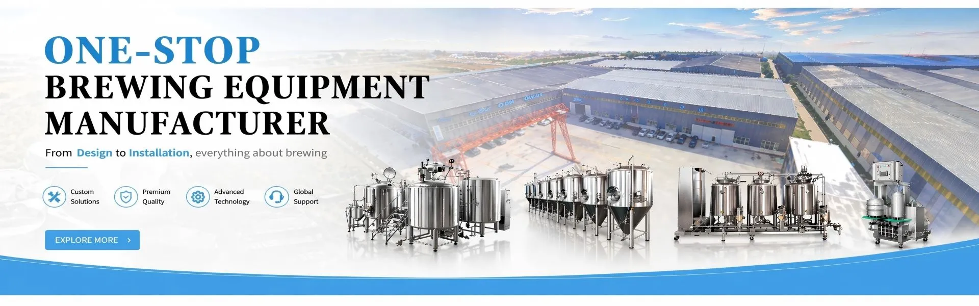One-Stop Brewing Equipment Manufacturer